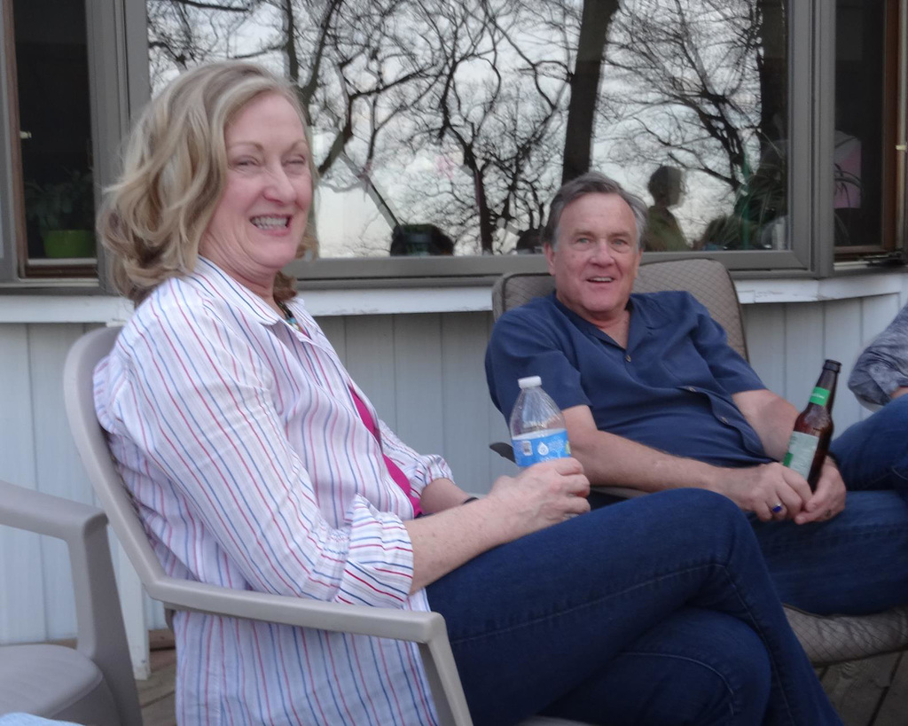 At Mike and Louise's Saturday Night