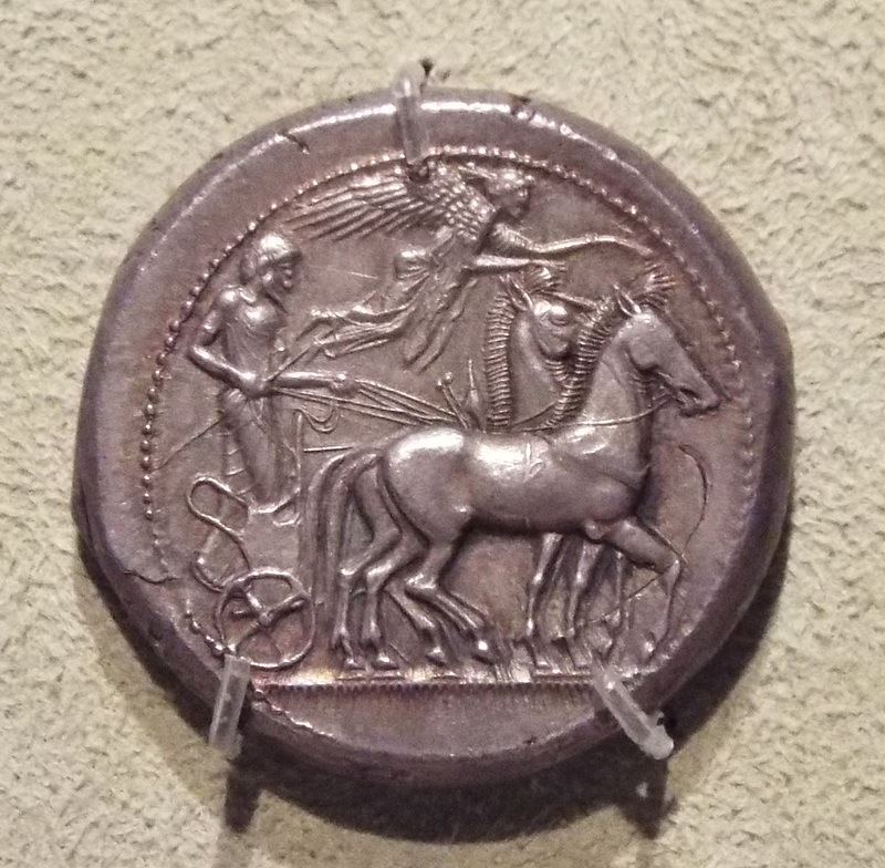 Tetradrachm with a Quadriga and Nike in the Virginia Museum of Fine Arts, June 2018