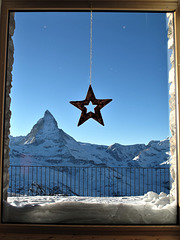 Fence, Matterhorn, and Star through the Window! HFF!