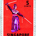 5 Cent Singapore Stamp