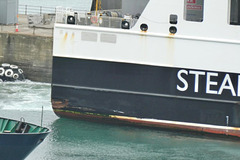 mxt - dent on Manxman's starboard side / stern