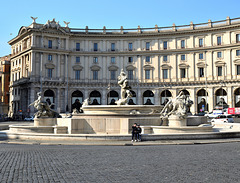 Roma, piazza della Repubblica - Fontana delle Naiadi.