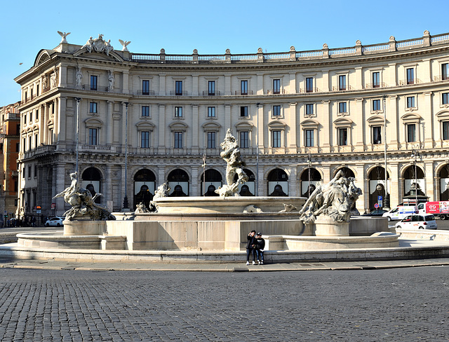 Roma, piazza della Repubblica - Fontana delle Naiadi.