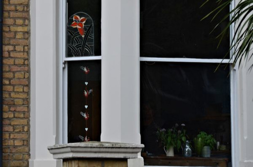Hanging in the window