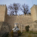 Castle and bust of Sancho I, second king of Portugal.