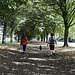 Walking along Bishops Drive in Farnham Park
