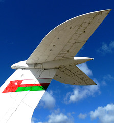Tail of VC10 A40-AB