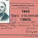 Carte actionnaire 1943 Golay