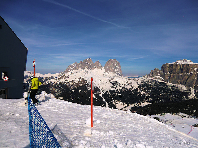 Der Zaun in der Langkofel-Gruppe