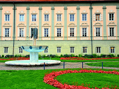 Klagenfurt, Landhaus mit Kiki-Kogelnik-Brunnen