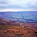 Looking along the Hope Valley from the approach to Mam Tor (Scan from Sep 1989)