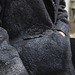 felt jacket - grey - detail