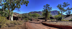 Winding road into ranges.