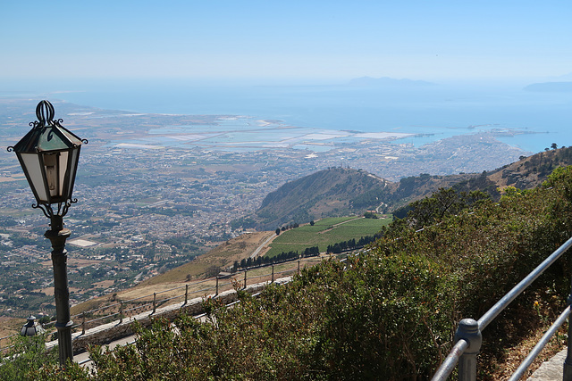 View over the salt flats at Trapani