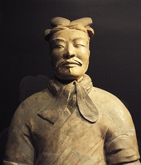 Detail of the Unarmored General from the Terracotta Army in the Metropolitan Museum of Art, July 2017