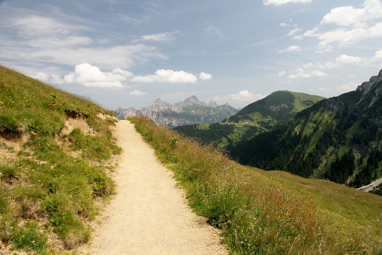 Wanderweg in den Tannheimer Bergen