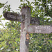 old sign at Crowden