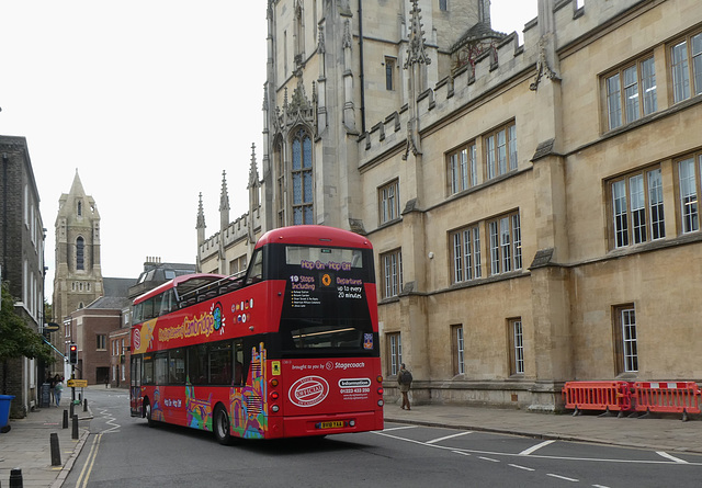 Stagecoach East (City Sightseeing) 13813 (BV18 YAA) in Cambridge - 18 Oct 2023 (P1160833) Stagecoach East (City Sightseeing) 13813 (BV18 YAA) in Cambridge - 18 Oct 2023 (P1160833)