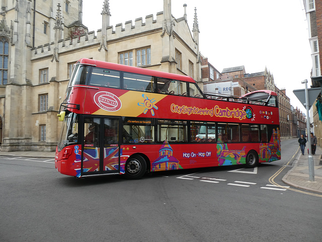 Stagecoach East (City Sightseeing) 13813 (BV18 YAA) in Cambridge - 18 Oct 2023 (P1160832) Stagecoach East (City Sightseeing) 13813 (BV18 YAA) in Cambridge - 18 Oct 2023 (P1160832)