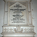 Memorial to Commander George and Sarah Sophia Robinson, Saint Peter's Church, Widmerpool, Nottinghamshire