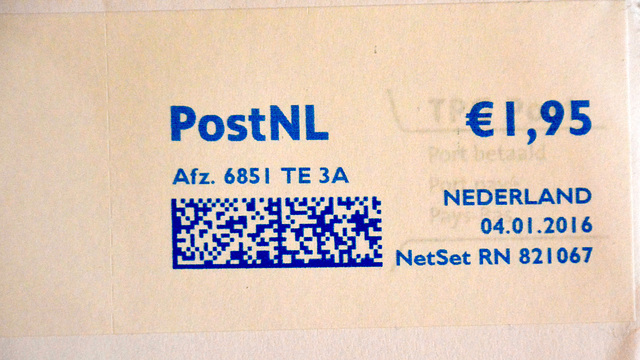 Neopost franking machine impression