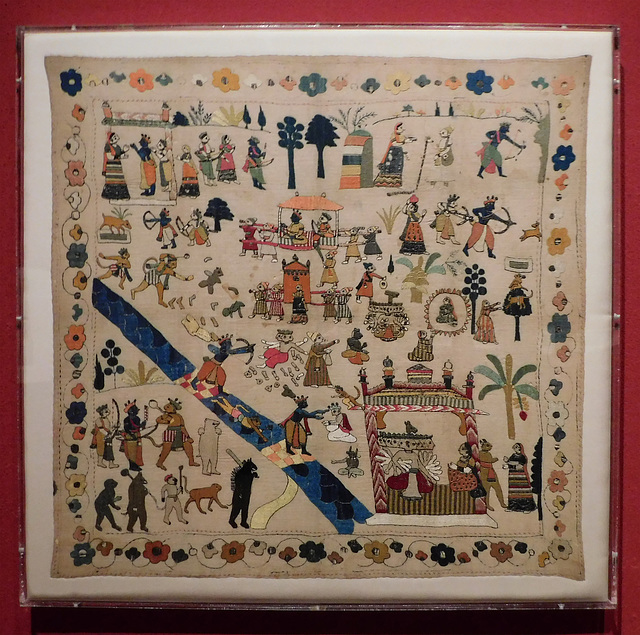 Rumal with Scenes from the Ramayana in the Metropolitan Museum of Art, September 2019