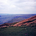 Looking towards Winnats Pass from Mam Tor (Scan from 1989)