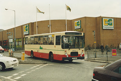 Rossendale Transport 93 (F93 XBV) in Rochdale bus station – 15 Apr 1995 (259-23)