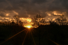Sonnenaufgang vor dem Regen