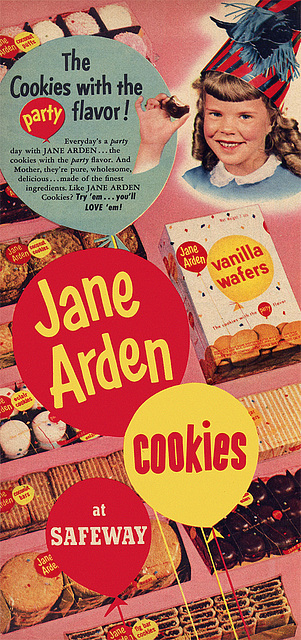 Jane Arden Cookie Ad, 1953