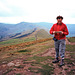 Looking back from Loose Hill (476m) along the ridge to Mam Tor (Scan from 1989)