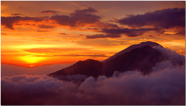 Sunrise from Summit of Mount Batur, Bali