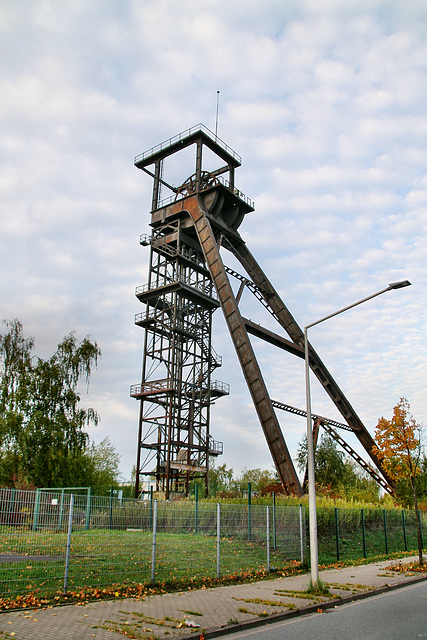 Fördergerüst des ehem. Schachtes 5 (Zeche Radbod 1/2/5, Hamm-Bockum-Hövel) / 13.10.2019