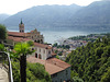 Blick auf die Kirche Madonna del Sasso, Locarno und den Lago Maggiore Blick auf die Kirche Madonna del Sasso, Locarno und den Lago Maggiore