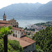 Blick auf die Kirche Madonna del Sasso, Locarno und den Lago Maggiore