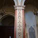 Column with figured plasterwork