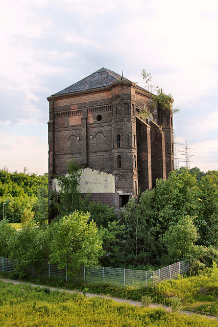 Zeche Unser Fritz 1/4, Malakowturm des ehem. Schachtes 1 (Wanne-Eickel) / 21.05.2018