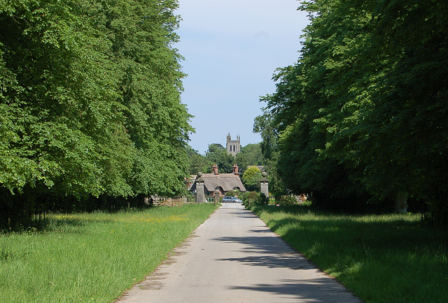 Drive to Osmaston Manor, Derbyshire