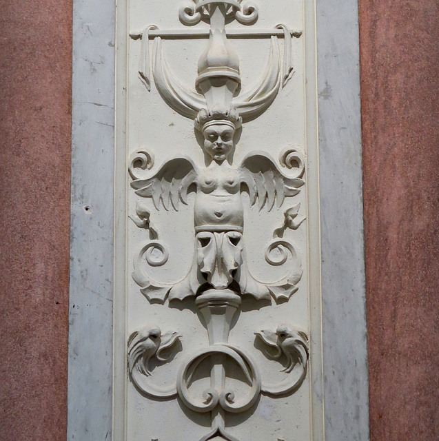 Figured plasterwork detail