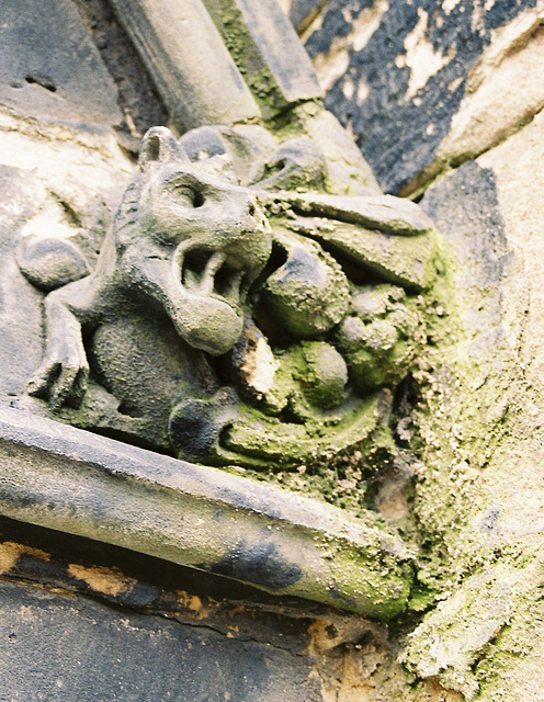 Detail of Porch, Christ Church, Tunstall, Stoke on Trent, Staffordshire
