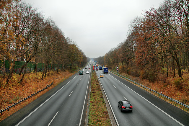 A40 "Ruhrschnellweg" (Bochum-Werne) / 20.11.2018