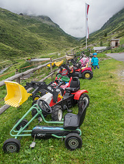 wetterbedingt ungenutzter Fuhrpark