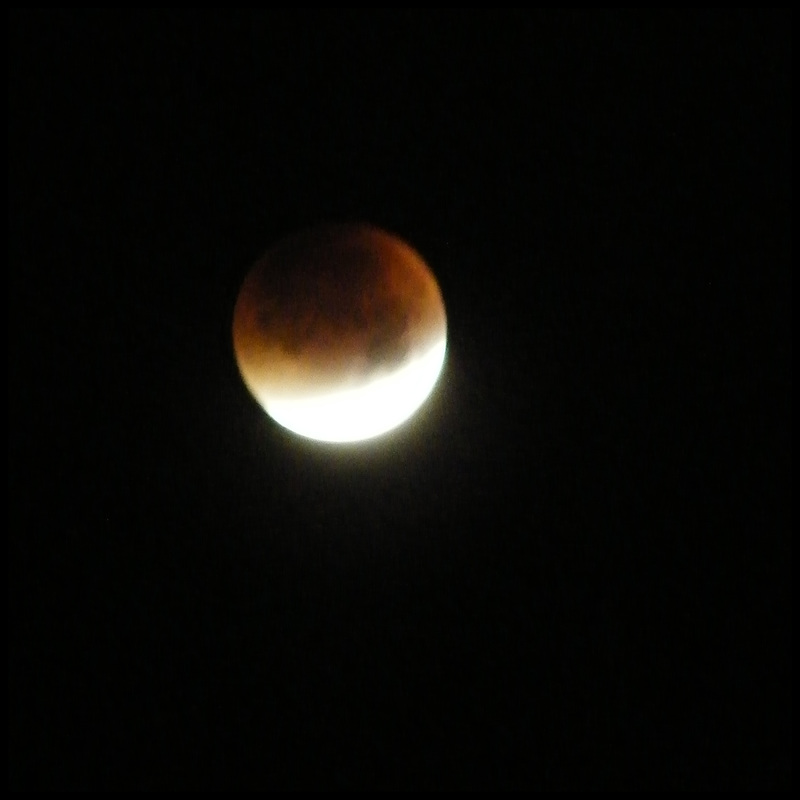 Earth's shadow on the moon