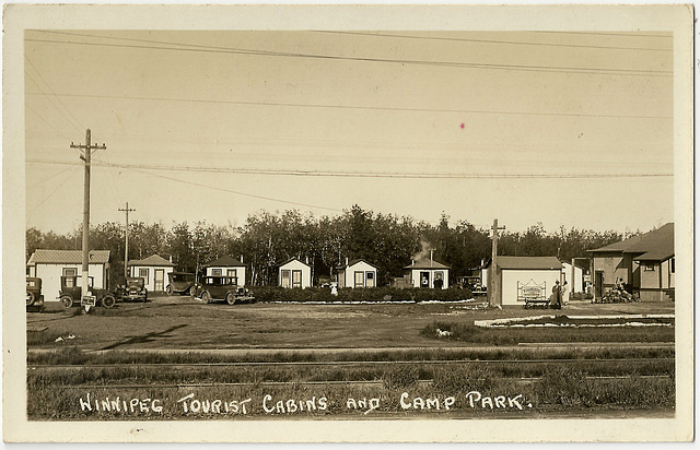 WP2105 WPG - WINNIPEG TOURIST CABINS AND CAMP PARK (CABINS AND CARS)