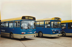 The Shires IAZ 4037 (VRP 532S) and RDS 84W at Showbus, Duxford – 22 Sep 1996 (330-00)