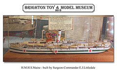 Model of HMHS Maine - Brighton Toy & Model Museum - England - 31.3.2015