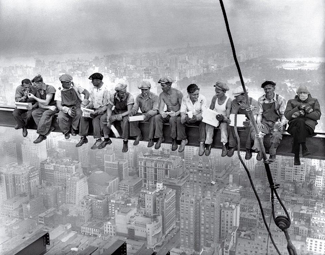 Lunch Atop a Skyscraper With Bernie.