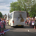 Stagecoach Red & White 43006 (CN12 ARZ) in the Olympic Torch Relay in Bury St. Edmunds - 7 Jul 2012 (DSCN8407) (See inset photo)