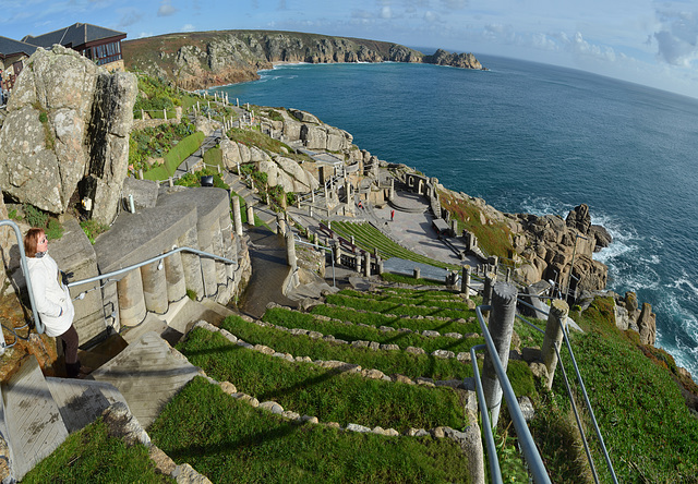 Minack Theatre and Porthcurno Bay