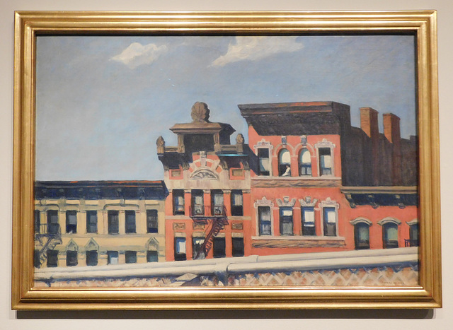 From the Williamsburg Bridge by Edward Hopper in the Metropolitan Museum of Art, January 2019